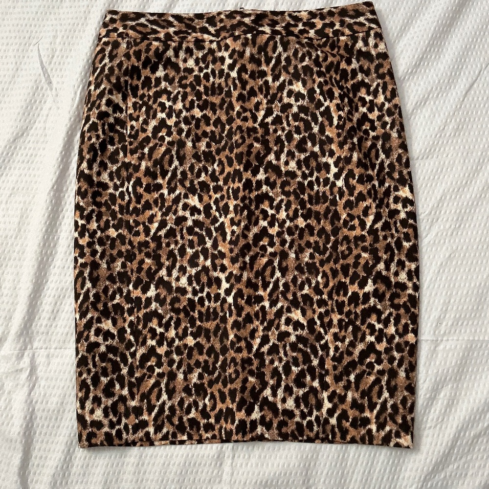 Loft animal print skirt